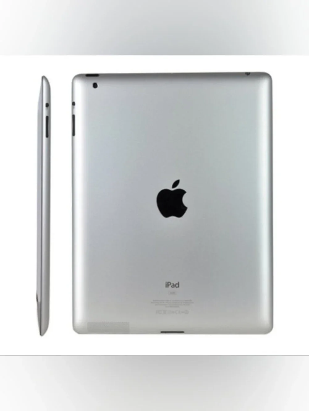 Apple iPad 2 16GB A1395 Silver Back Panel Tablet W/ Charger